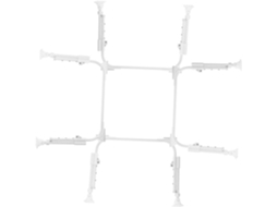 Nuobesty 2-pares De Pés Mesa Ferro Em Formato U Para Substituição, Resistentes À Corrosão E Com Design Elevável