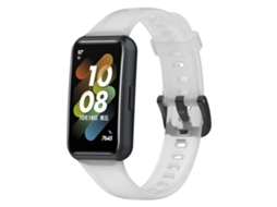 Lurelia Pulseira Ajustável De Silicone Translúcido, Compatível Com Huawei Band 7 Branca