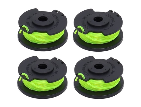 Conjunto de 4 Carretéis de Linha de Reposição para Cortador de Escova Ryobi Rac143 Rlt36B33 e Ry36Lt33A 0 2 Mm 6 1 M AQSACOKIYA