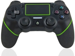 Comando PS4 YLW LV000419 Preto e Verde (Wireless)