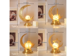Lâmpada de mesa de Ramadã com LED decorativa estilo muçulmano S/MARCA