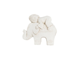 Figura Decorativa DKD HOME DECOR Acabamento Envelhecido Elefante Branco Oriental Magnésio 44x22x40 cm