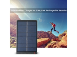 Carregador Solar LAXISCREED para Baterias Recarregáveis 2*aa/aaa