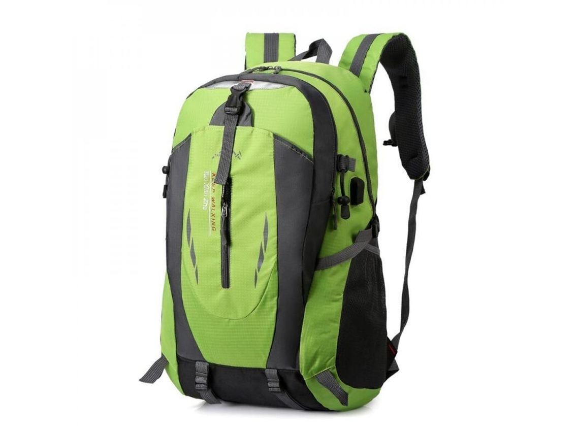 Mochila de Viagem Impermeável Grande Verde S/MARCA