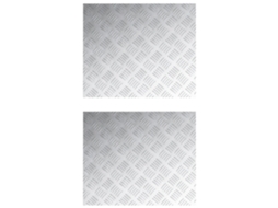 Conjunto 2 Degraus De Escada Vidaxl Prateado Alumínio (60 X 50 Cm)