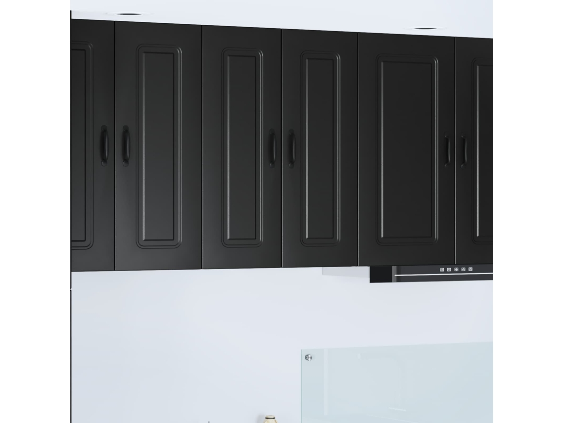 Vidaxl Painel De Lava-louça Kalmar Preto 30 X 31 X 80 Cm