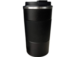 Caneca Térmica Inox Preta, Copo Quente Frio DUREFORWARD