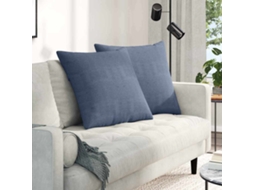 Vidaxl Travesseiros De Sofá 2 Pcs Azul 80 X 80 Cm
