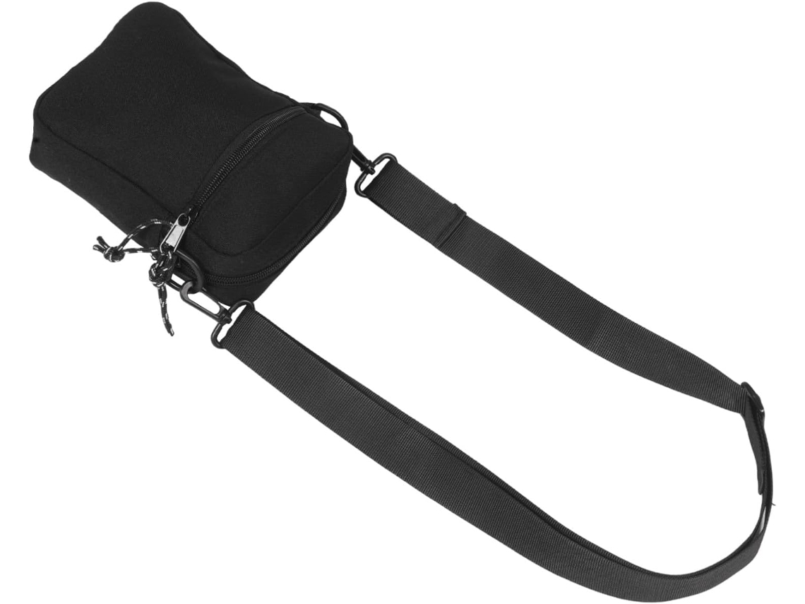 Mochila Feminina Mini Em Tecido Oxford Preto, Bolsa De Ombro Portátil Para Fácil Organização.
