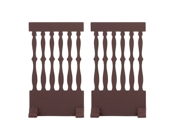 Mali 2pcs Tela Retrô de Casinha de Bonecas 1/12 Mobília Miniatura Madeira Decorativa