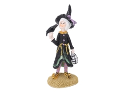 Boneco de Bruxa Resina Decoração de Mesa S/MARCA