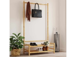 Vidaxl Roupeiro Com Prateleiras 103x40x183 Cm Bambu