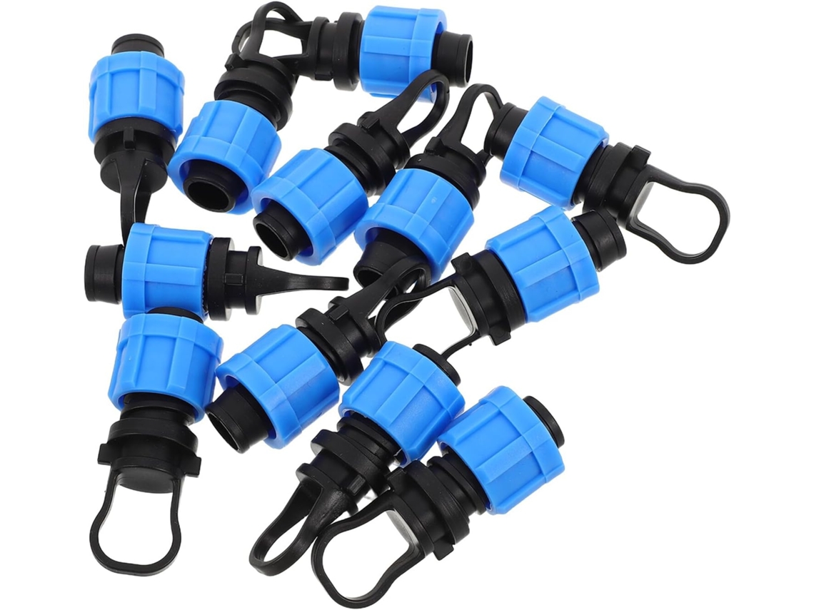 Conjunto De 12 Tampas Conexão Para Mangueira Irrigação Por