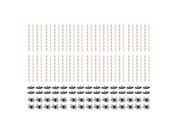 Canudos de Papel Halloween 60pcs para Festas Familiares e Office