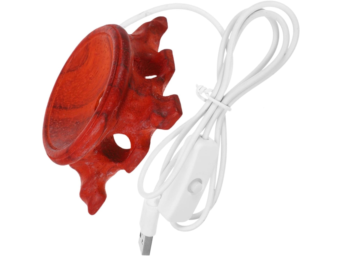 Base De Madeira Iluminada Em 2 Peças Para Display De Led, Suporte De Luz Decorativo Redondo