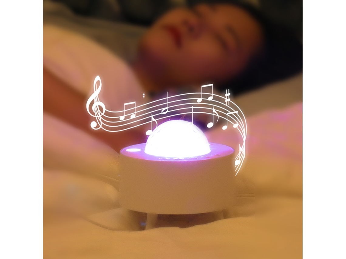 Lâmpada Projetora Estrela Universo com Música Controle Remoto Luz Noturna Festa S/MARCA