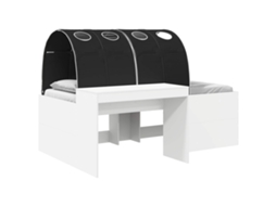 Cama com Túnel 4 Pcs MAISON EXCLUSIVE (branco e preto)