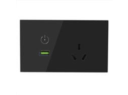 Tomada De Carregamento Usb De Parede (fonte De Alimentação De Três Furos, Interruptor De Toque)