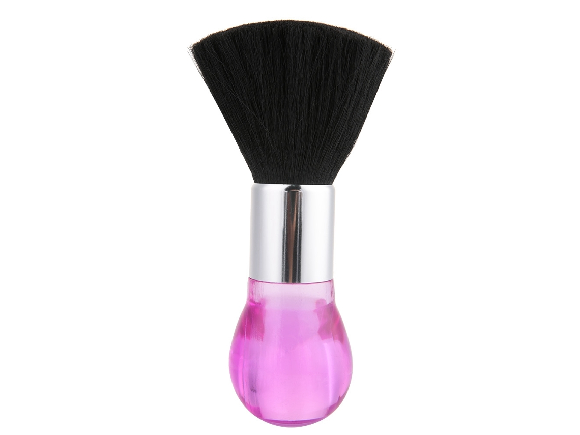 2026-Escova de Limpeza de Pescoço e Rosto para Barbeiros Ferramenta De Cabeleireiro Style Escova De Cabelo (Rosa)