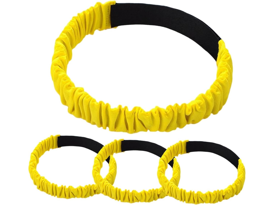 Conjunto De 4 Faixas Elásticas Para Corrida Pernas Em Tecido Oxford Com Corda Elástica Borracha Equipes |