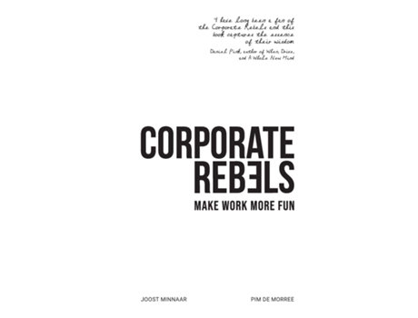 Livro Corporate Rebels de Joost Minnaar e Pim De Morree (Inglês - Capa Dura)