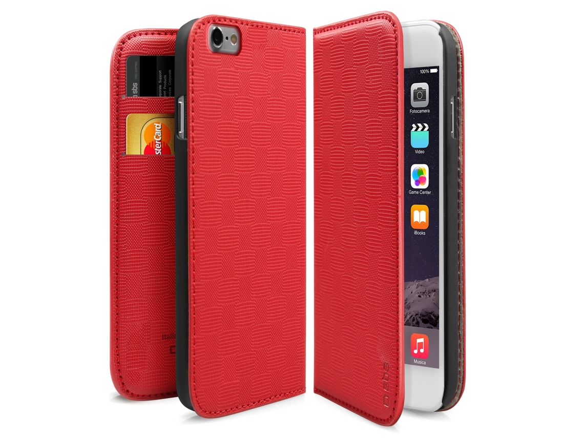 Capa Bookstyle iPHONE 6 4,7' SBS Vermelho