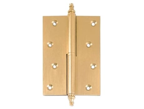 Bisagra 155 laton mate 90-60 derecha con remate desmontable.