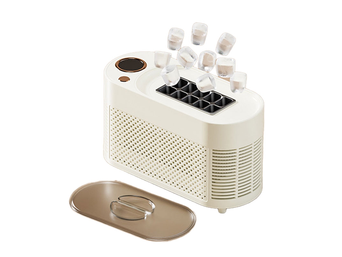 Mini Máquina De Gelo Portátil Szsmart Pd01 12v/220v, 10 Cubos Rápido 10-15 Min, 120w. Para Carro, Camping, Escritório E Casa - Branco