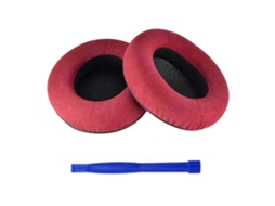 Lurelia Almofadas Auriculares Em Couro Proteico Com Espuma Viscoelástica Compatíveis Com Focal Listen De Couro Macio Viscoelástica Esponja Vermelha