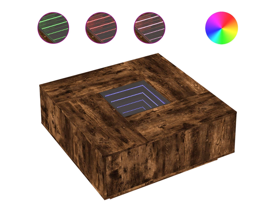 Coffee Table, Coffee Tables Vidaxl Marrom Madeira Processada (100 X 100 X 40 Cm)