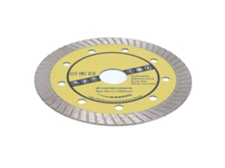 Disco de serra diamantado de 112 mm com 58 dentes e fio contínuo para ferramentas de 20 mm, ideal para azulejos e concreto.