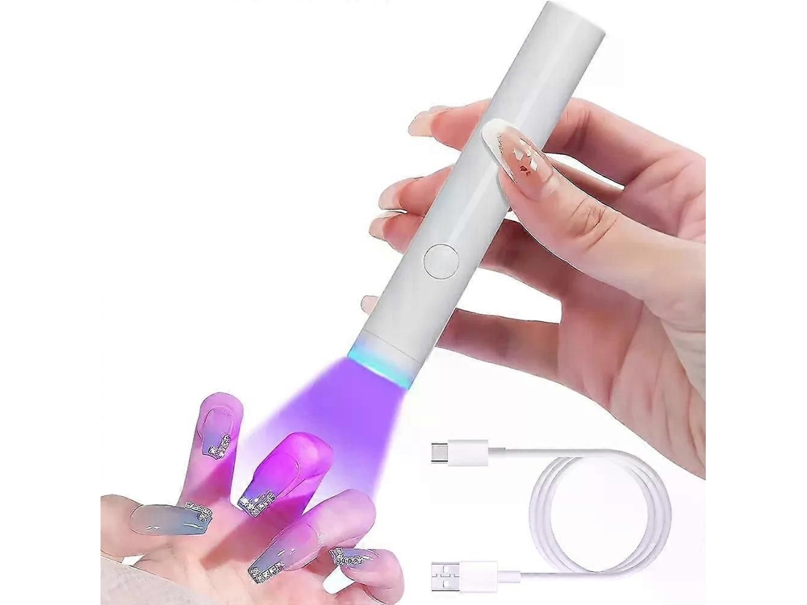 Mini Lâmpada Uv Lulaa para Unhas em Gel, Ideal Manicure com Esmalte Secagem Rápida Salão e Casa. GOKOCO
