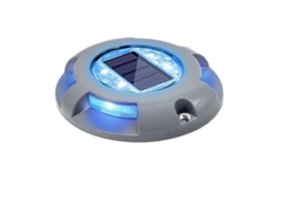 Rebe lâmpadas Solares Exteriores Jardim 10 Lúmens Led Azuis Impermeáveis Ip68 para Caminho Patios Escadas Pacote de 2
