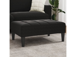 Vidaxl Apoio De Pés 77x55x31 Cm Veludo Preto