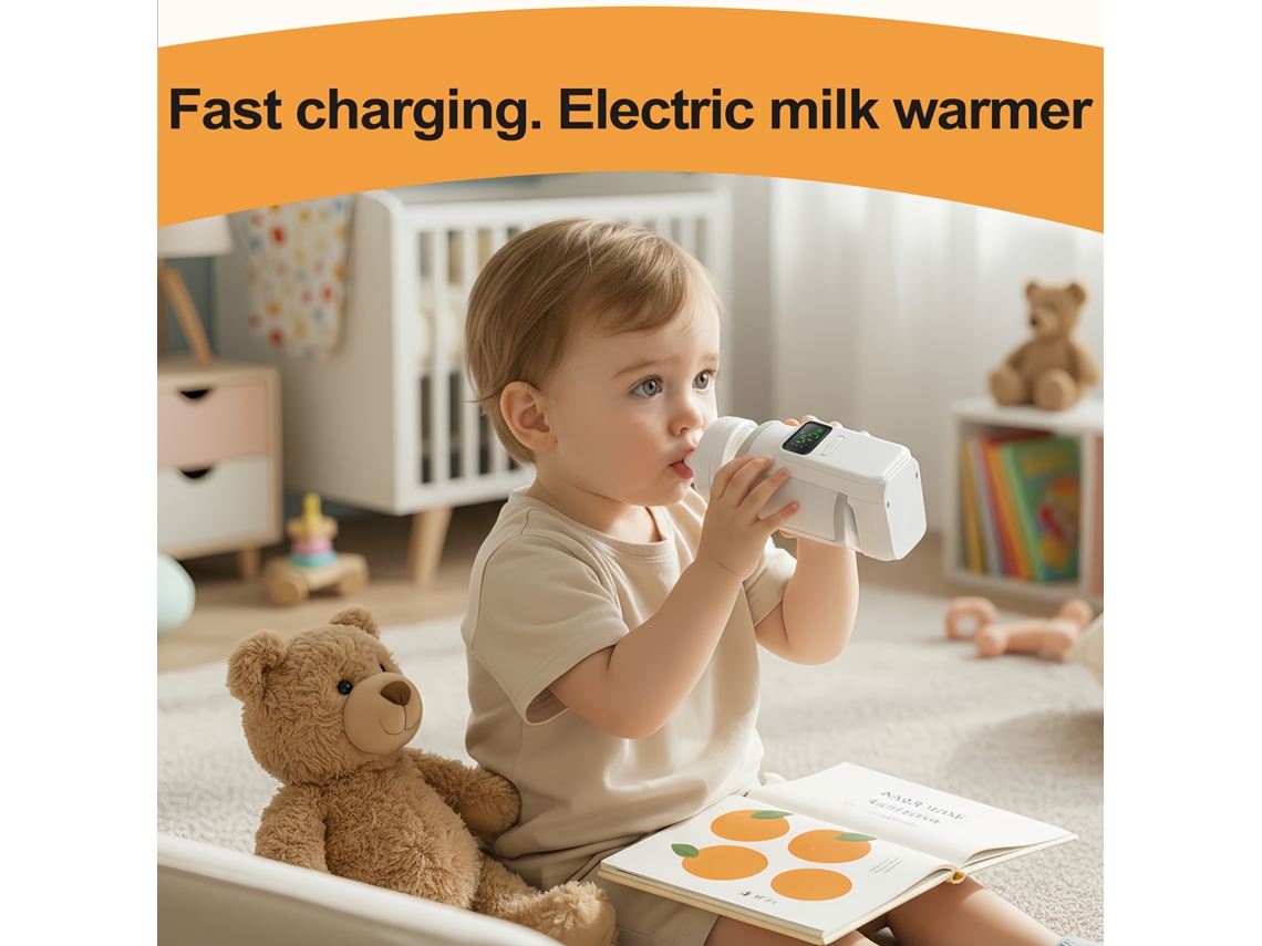 Aquecedor Portátil de Mamadeiras, Aquecimento Rápido, Mantém Quente por Até 5 a 8 Horas, para Alimentar a Qualquer Hora, no Lugar, Ideal... STELASPLEN