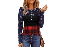 Laxiscreed Casaco Natalino De Manga Longa Em Vermelho Xxxl Para Festas De Natal