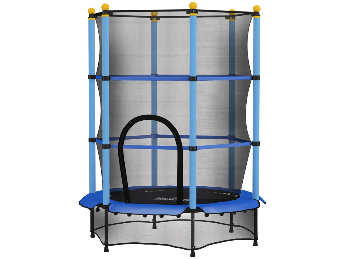 Trampolim Infantil Ø 1,40×1,90h com Rede e Cobertura S/MARCA