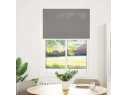 Vidaxl Antracite Plissada Cega 100x100 Cm Largura Tecido 99,4 Cm