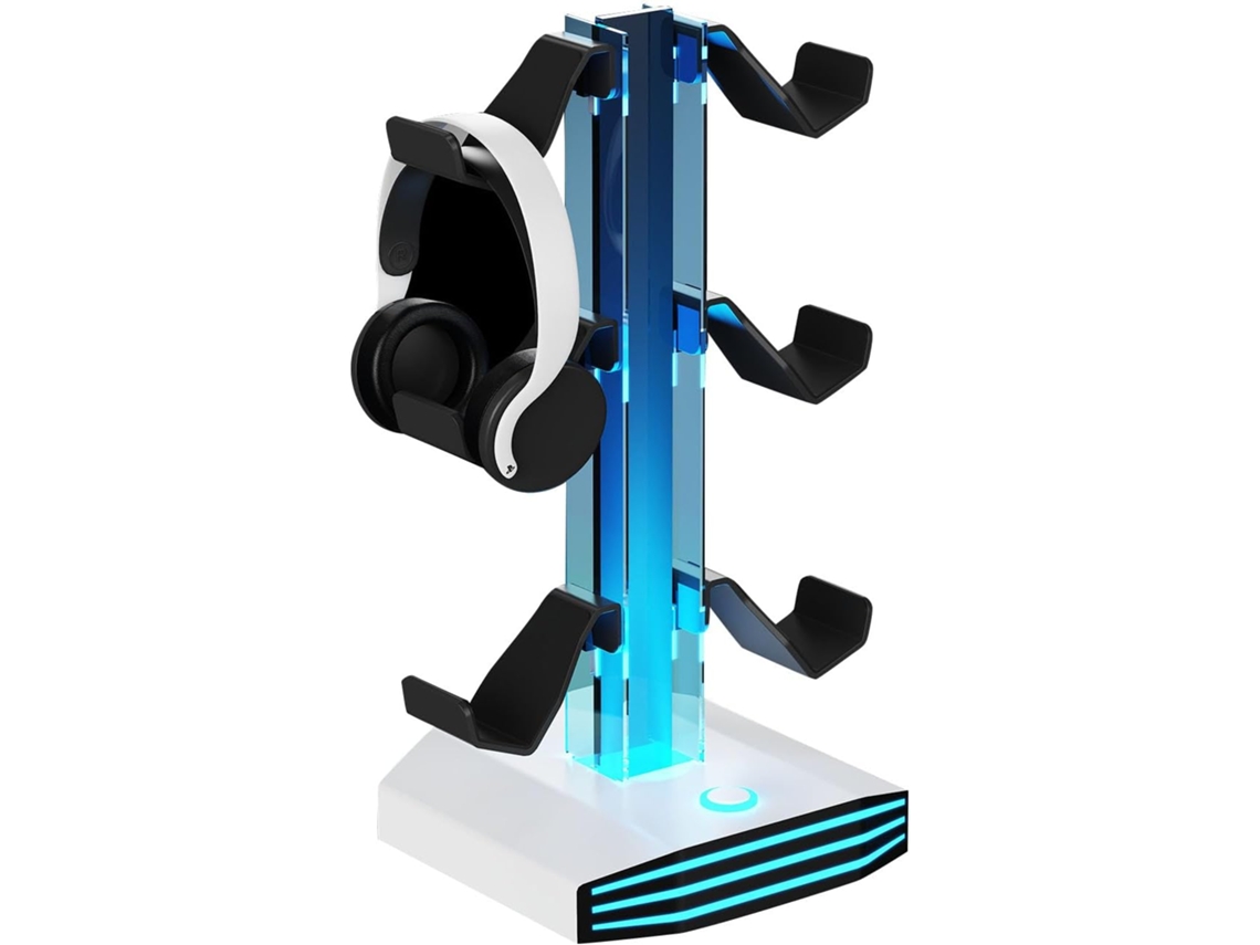 Suporte Moderno Com 2 Hubs Usb Para Controladores E Headsets, Fonte De Alimentação Segura, Controladores E Headsets