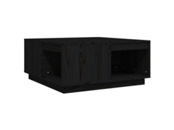 Mesa de Centro Preto MAISON EXCLUSIVE em Madeira by Pinho Maciça (80x81x36,5 cm)