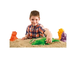 Conjunto De 4 Moldes De Areia 3d Grandes Da Eduplay Brinquedos Para Exterior Em Formato De Animais.