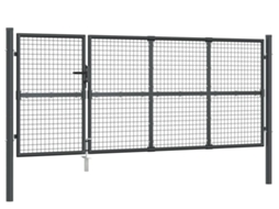 Garden Gate, Garden Gates Vidaxl Antracite Aço (350 X 125 Cm)