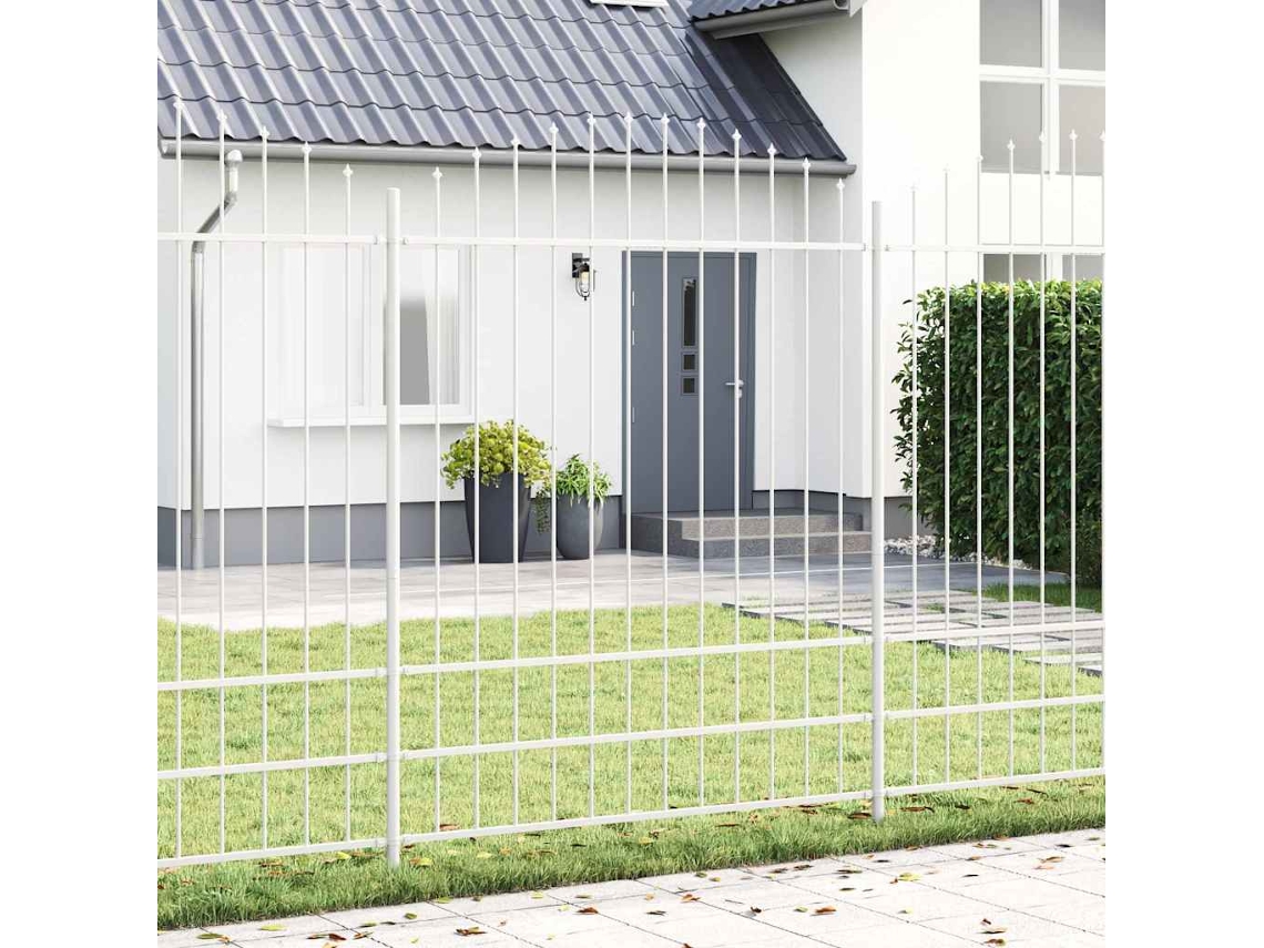 Vidaxl Cerca Para Jardim Woerden 5 Unid. 170 X 225 Cm Branco
