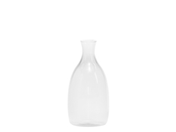 Vaso Un Fiore De 35 Cl Em Vidro Borossilicato Soprado À Mão, Com Design Elegante E Decoração Branca Na Borda, Ideal Para Decorar A Sua Casa.