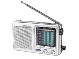 Rádio Portátil Am/fm/sw Operado Por Alto Falante Com Entrada Para Fone De Ouvido Para Uso Interno, Externo E De Emergência Com Olysi Shop