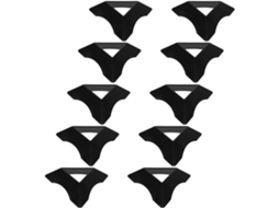 Conjunto De 10 Bases Triangulares Para Cubos Mágicos, 10 Tripés De Plástico Preto, Organizador Portátil Para Exibir E