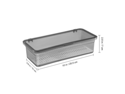 2026 organizador de Cubiertos Con Tapa para Cajón de Cocina, Tráyector de Plástico Transparente, Almacenamiento Multifunción
