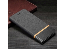 Capa De Couro Flip Horizontal Com Costura Tricolor Para Lg Leon H340n/h324 Com Suporte E Compartimento Para Cartão