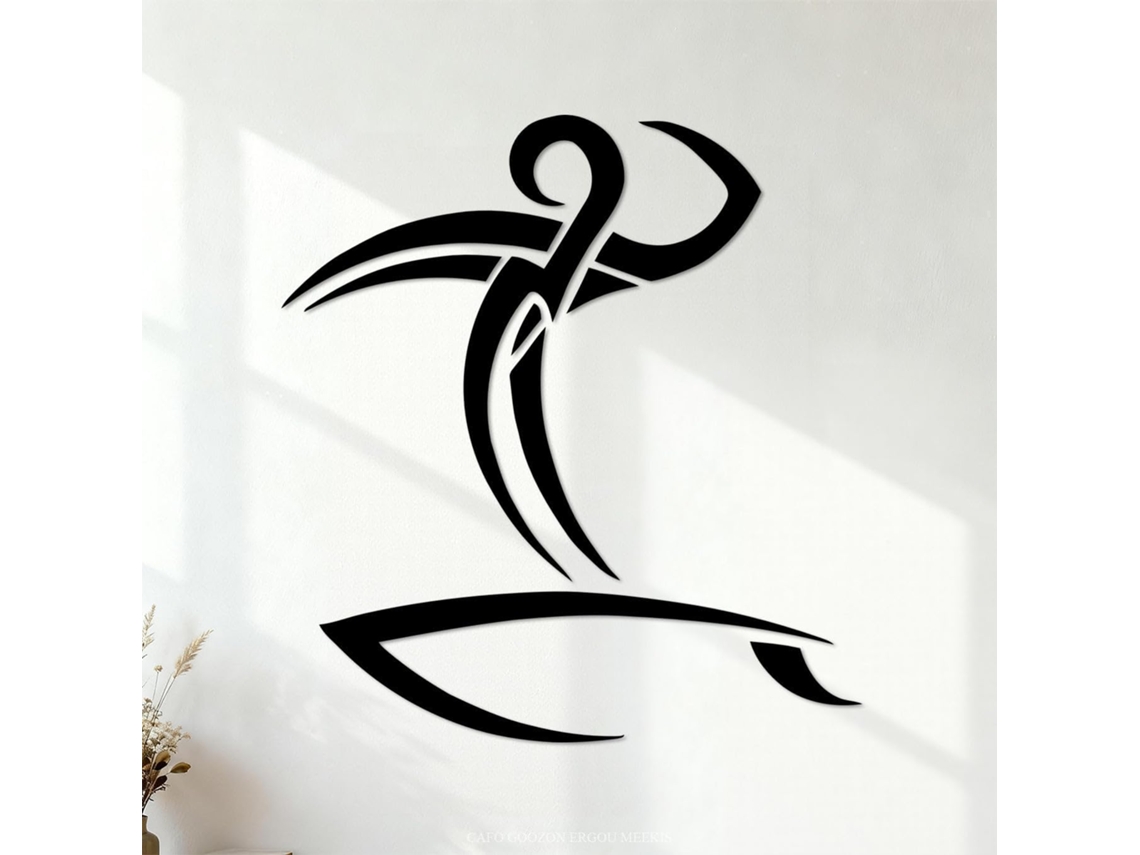 Adesivos com letras de surfista, prancha de surfe, esportes aquáticos, praia, 72x77,8cm, decoração para carro, preto