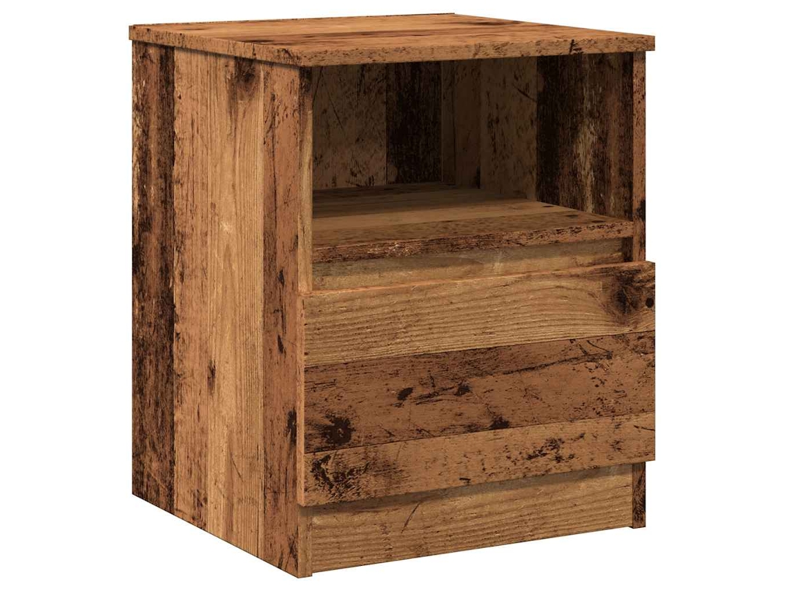 Conjunto 1 Mesa De Cabeceira Vidaxl Marrom Derivados De Madeira (40 X 40 X 50 Cm)